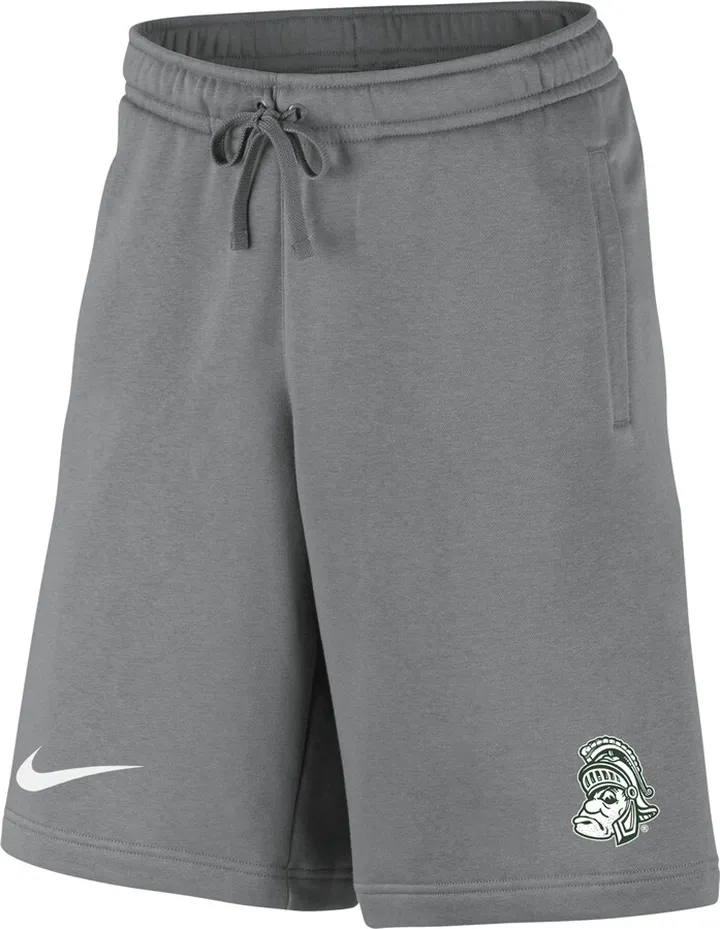 Michigan State Club Fleece Nike Men's College Shorts in Grey