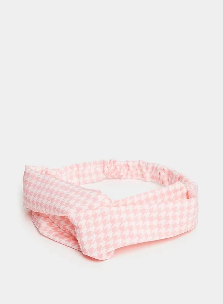 Houndstooth Print Headband