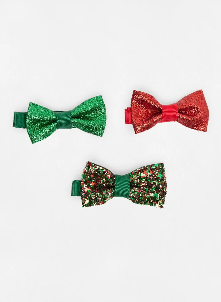 Glitter Hairclips (Pack of 3