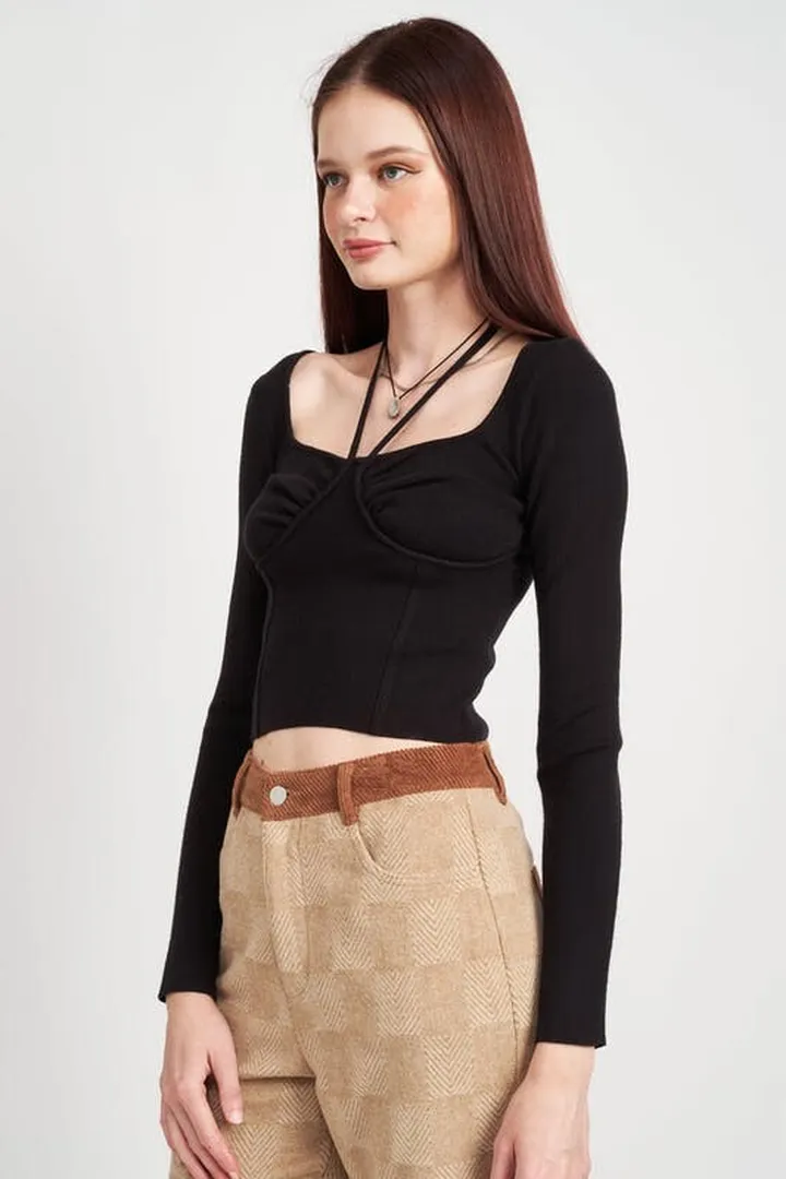 Emory Park Dahlia Top - White