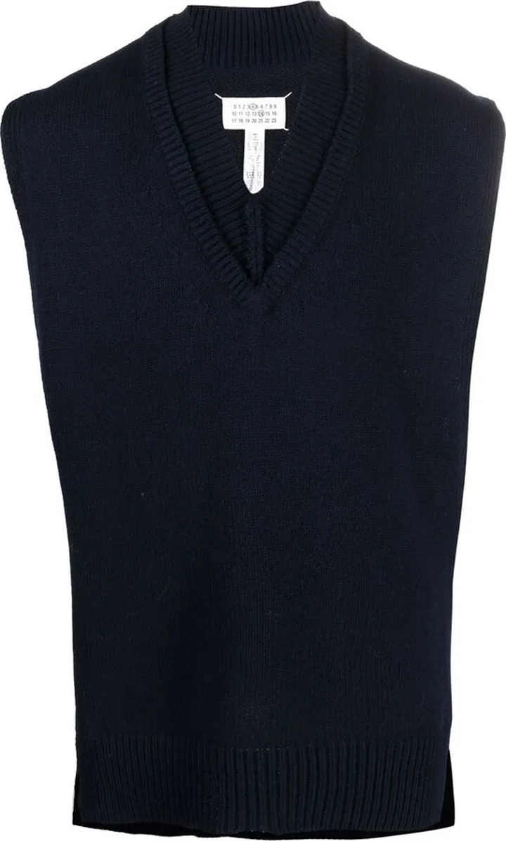 V-Neck Knitted Vest