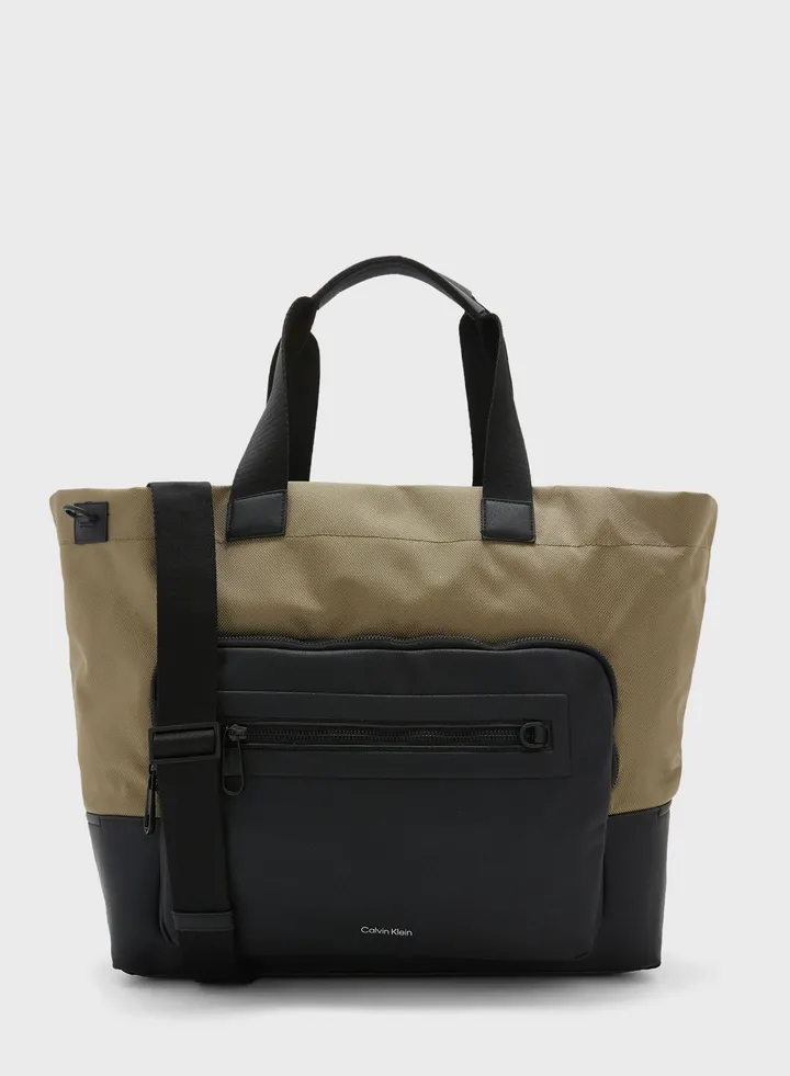 Top Handle Elevated Tote Bag