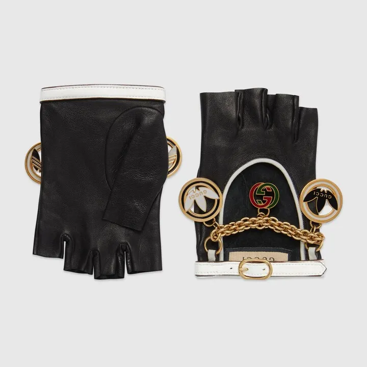 adidas x Gucci leather gloves