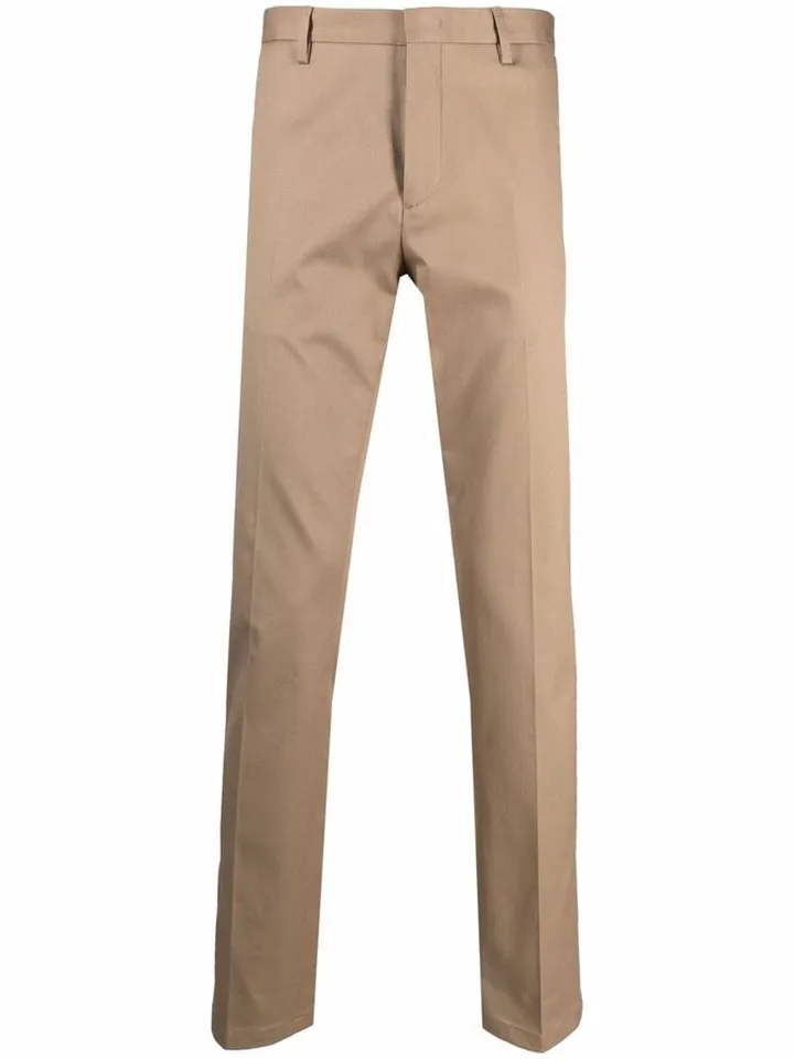 Pressed-Crease Slim-Cut Chinos