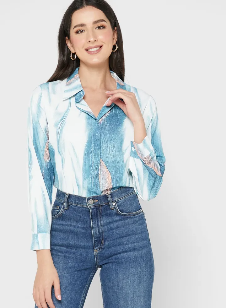 Marble Print Shirt