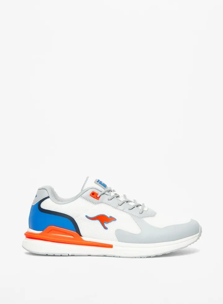 Men's Panelled Lace-Up Sports Shoes