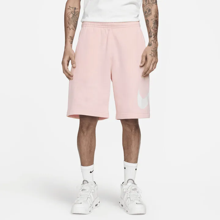 Men's Nike Sportswear Club Graphic Shorts in Pink