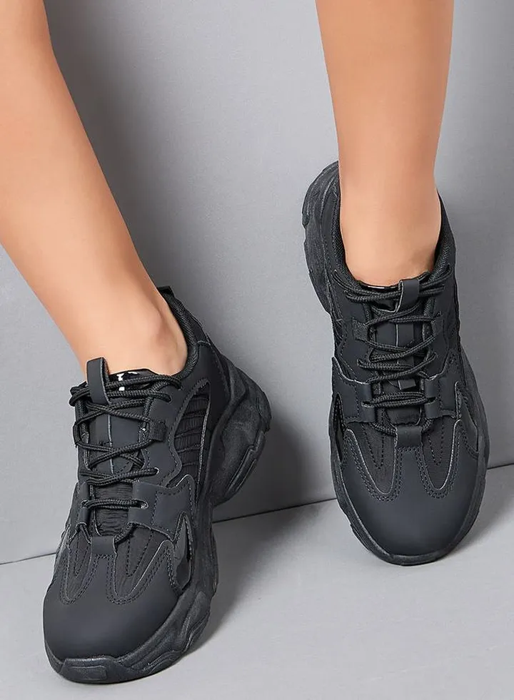 Chunky Monochrome Sneakers