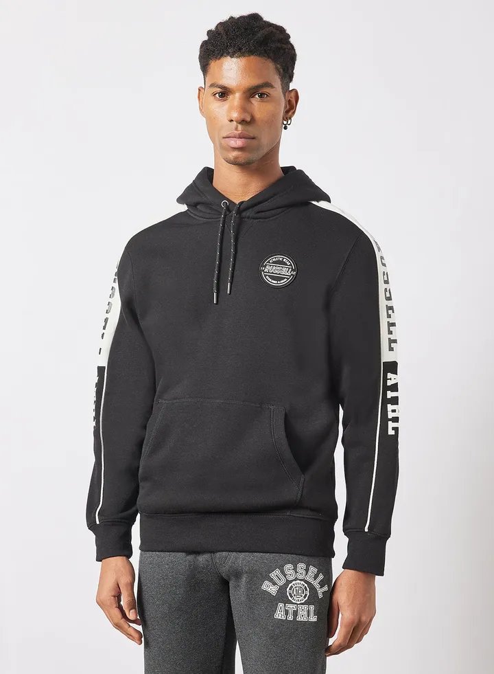 Contrast Sleeve Panel Hoodie