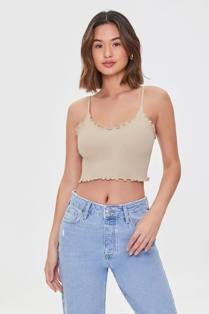 Lettuce-Edge Cropped Cami