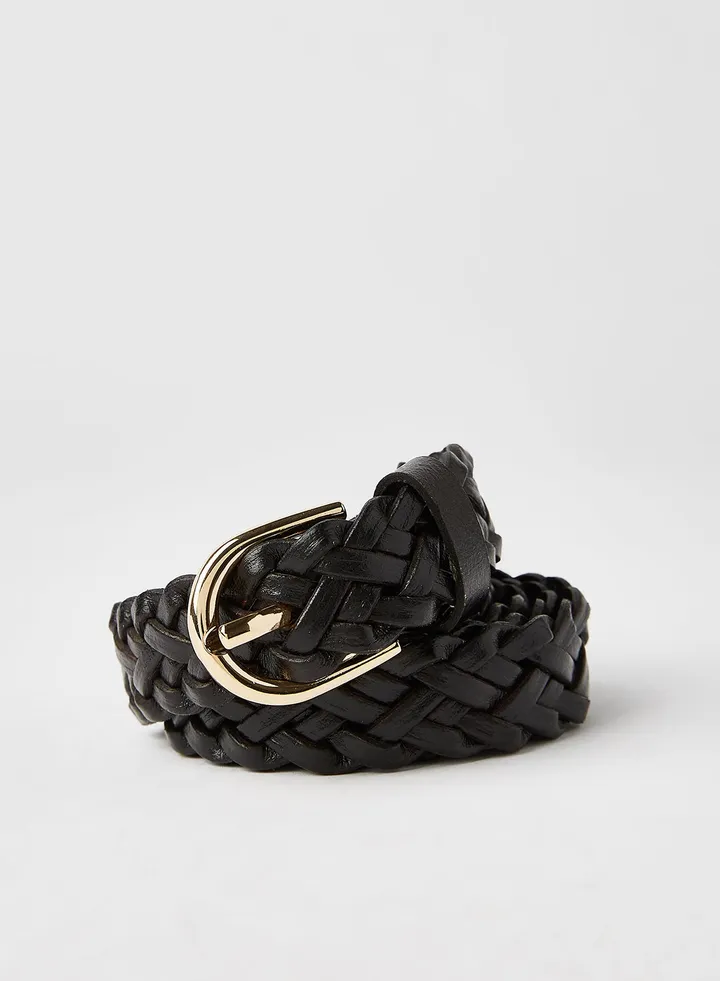Leather Braided Belt
