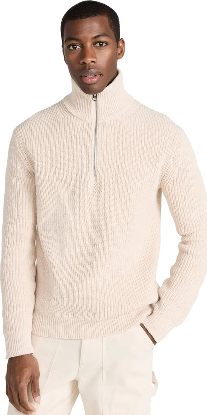 Alex Mill Half Zip Sweater in Chunky Cotton