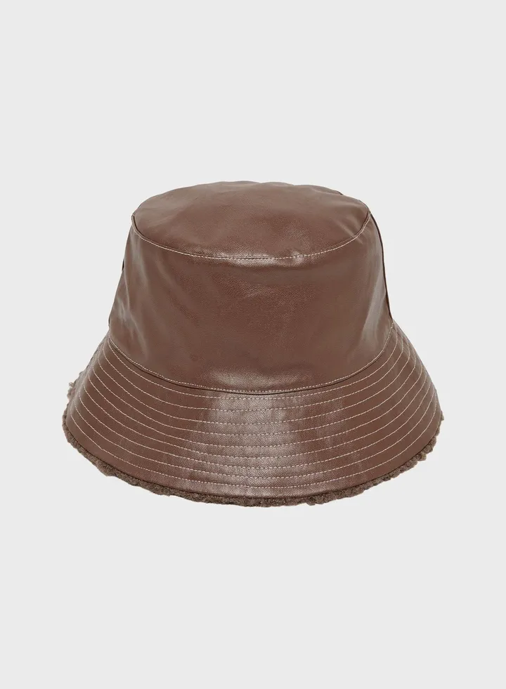 Joline Pu Bucket Hat