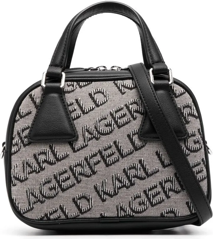 Logo-Embroidered Crossbody Bag