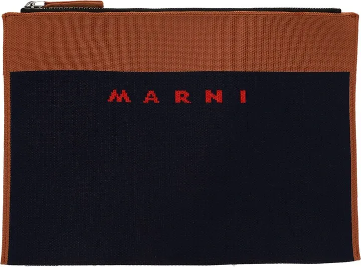 Logo Clutch Bag