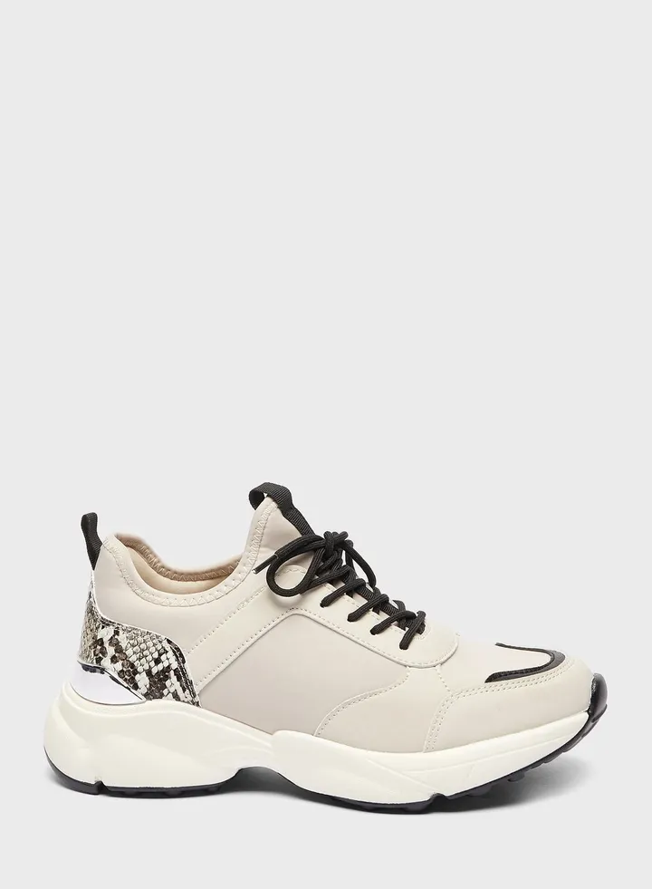 Lace Up Low Top Sneakers