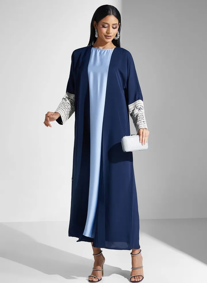 Embellished Sleeve Abaya