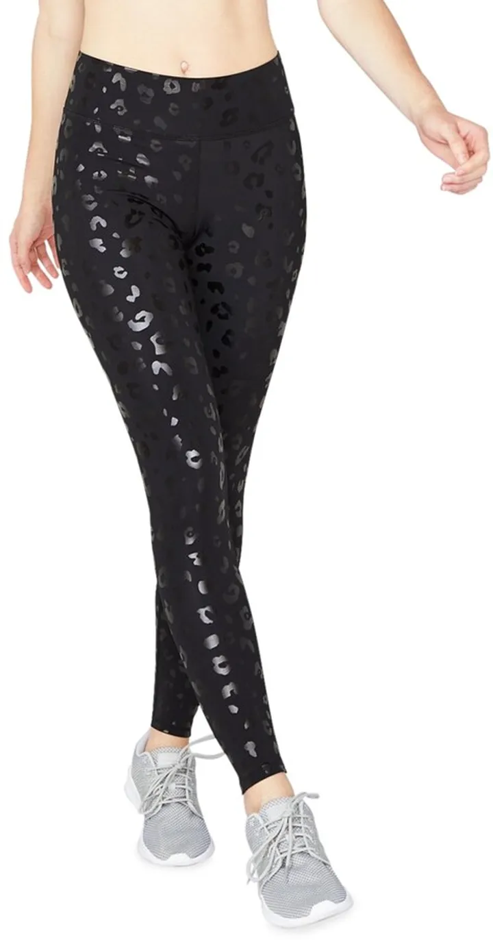 Black Cheetah Foil UpLift Leggings