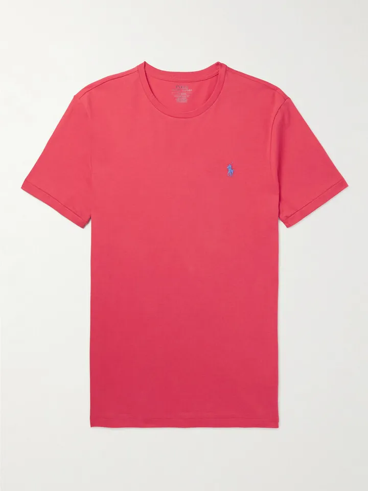 Logo-Embroidered Cotton-Jersey T-Shirt