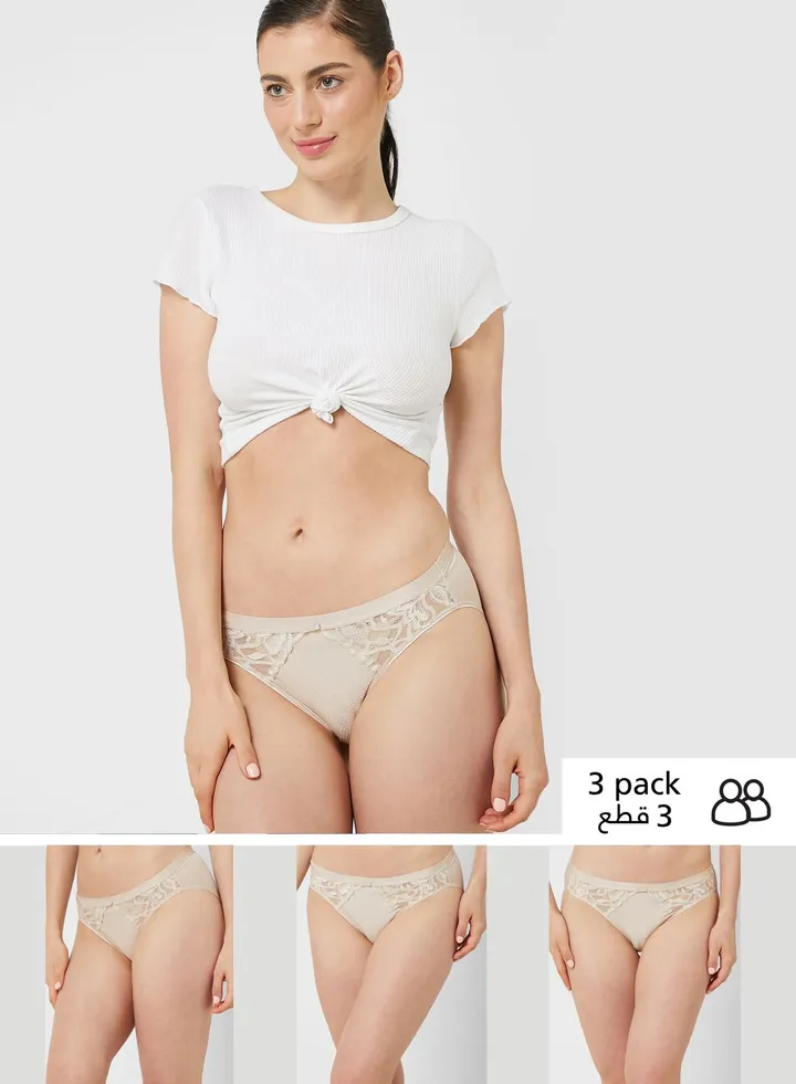 3 Pack Wildblooms High Leg Knickers