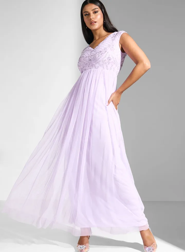 Embellished Bodice Dress