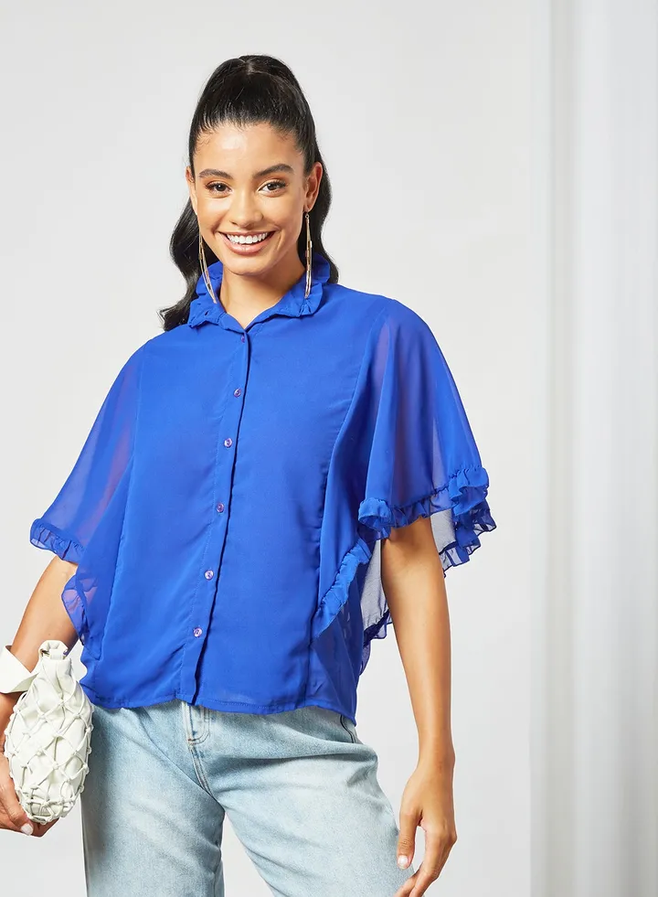 Flared Sleeve Shirt