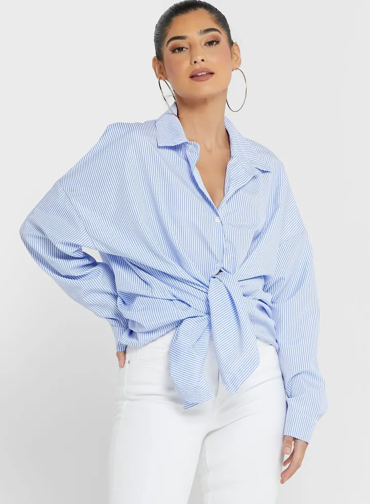 Oversized Striped Shirt