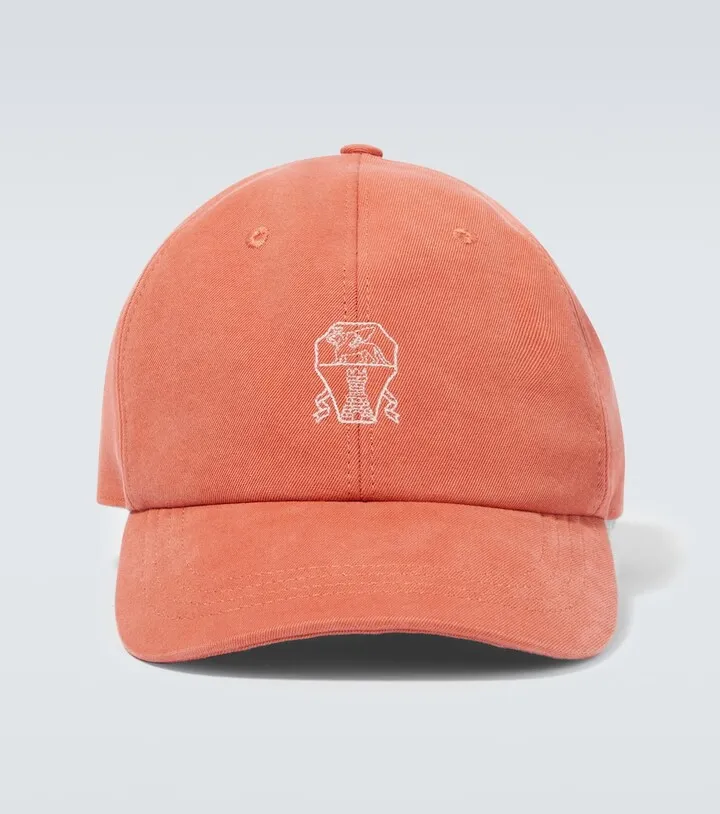 Embroidered cotton baseball cap