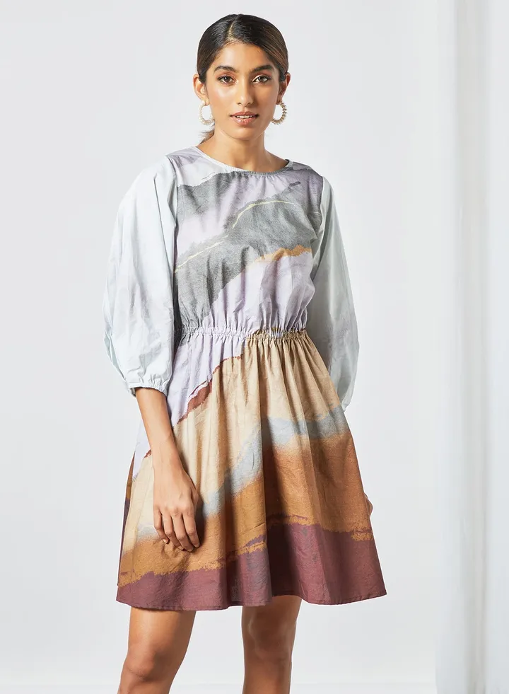 All-Over Print Dress