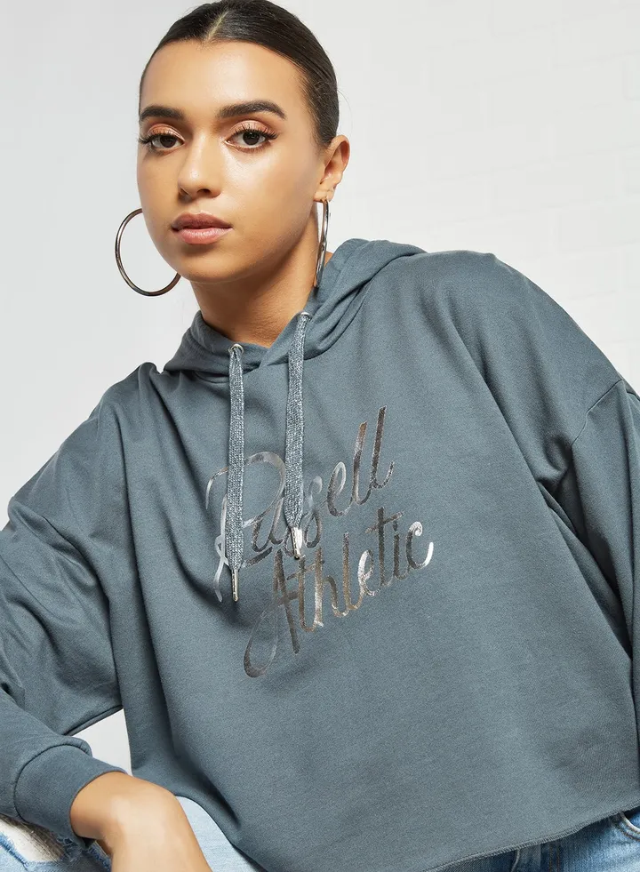 Foil Print Hoodie