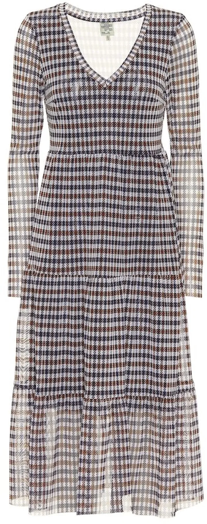 Julianne checked midi dress