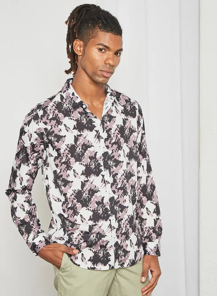 Long Sleeve Printed Shirt