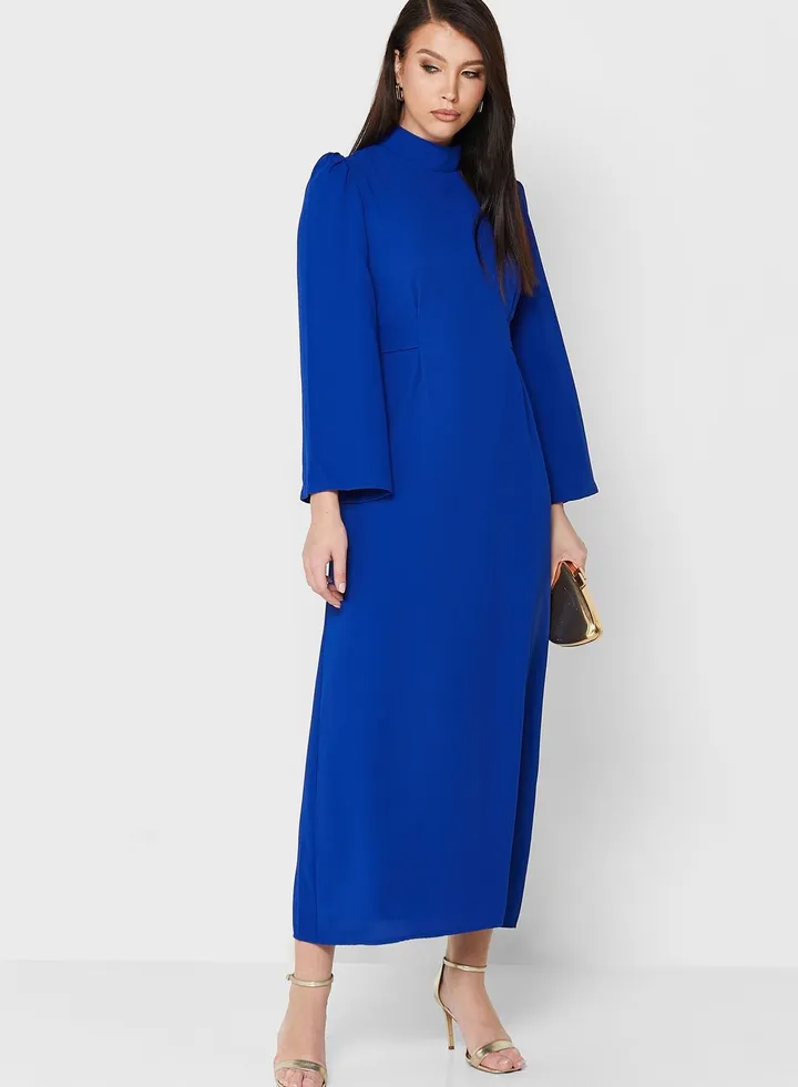 Puff Sleeve Shift Dress