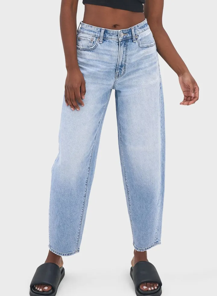 High Waist Balloon Jeans