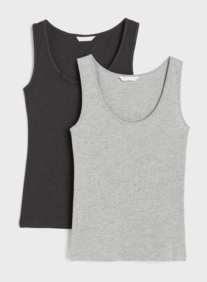 2 Pack Ribbed Tank Top