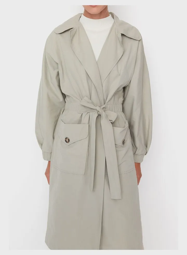 Pocket Detail Trench Coat