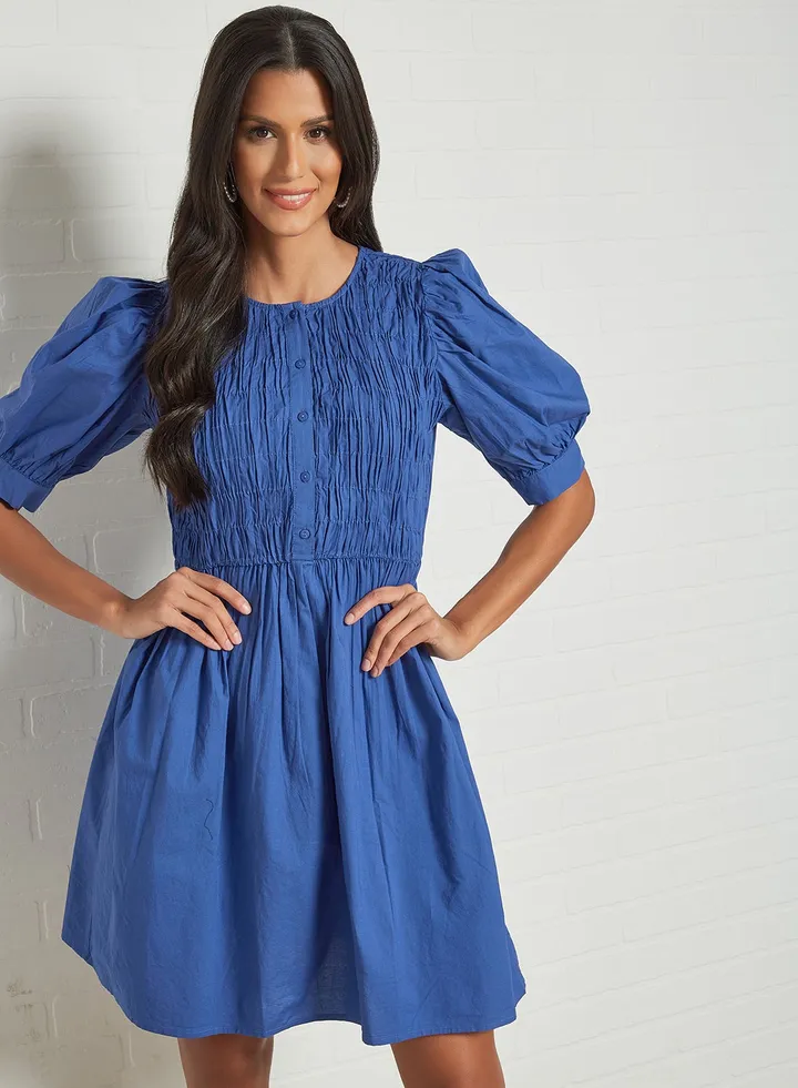 Smocked Mini Dress