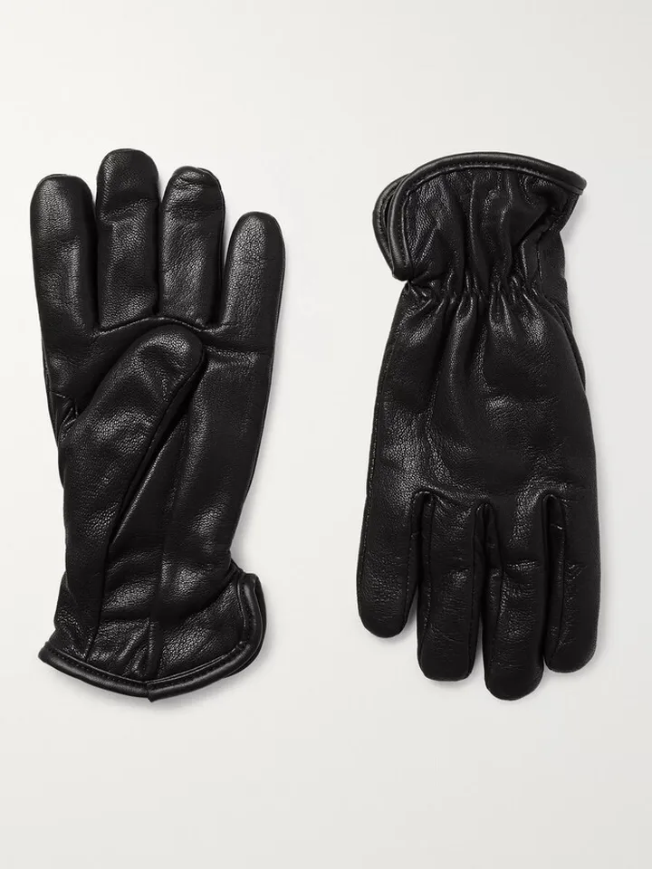 Merino Wool-Lined Leather Gloves