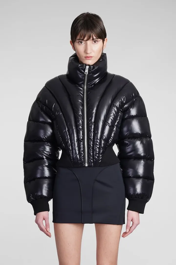 Puffer In Black Nylon