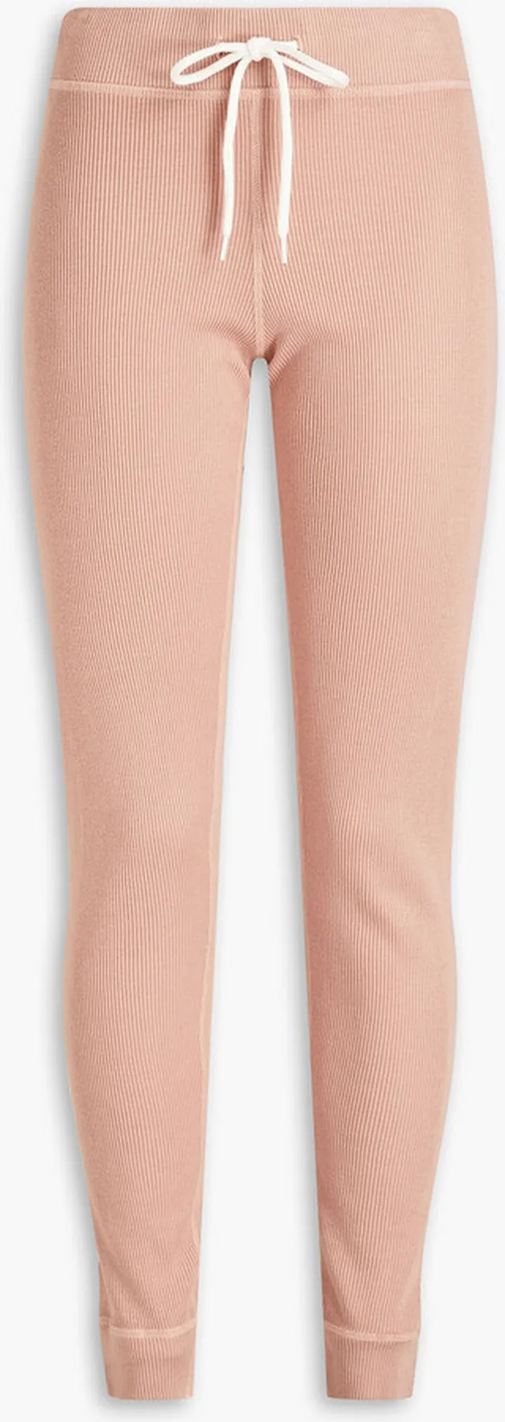 Ribbed Tencel-blend jersey track pants