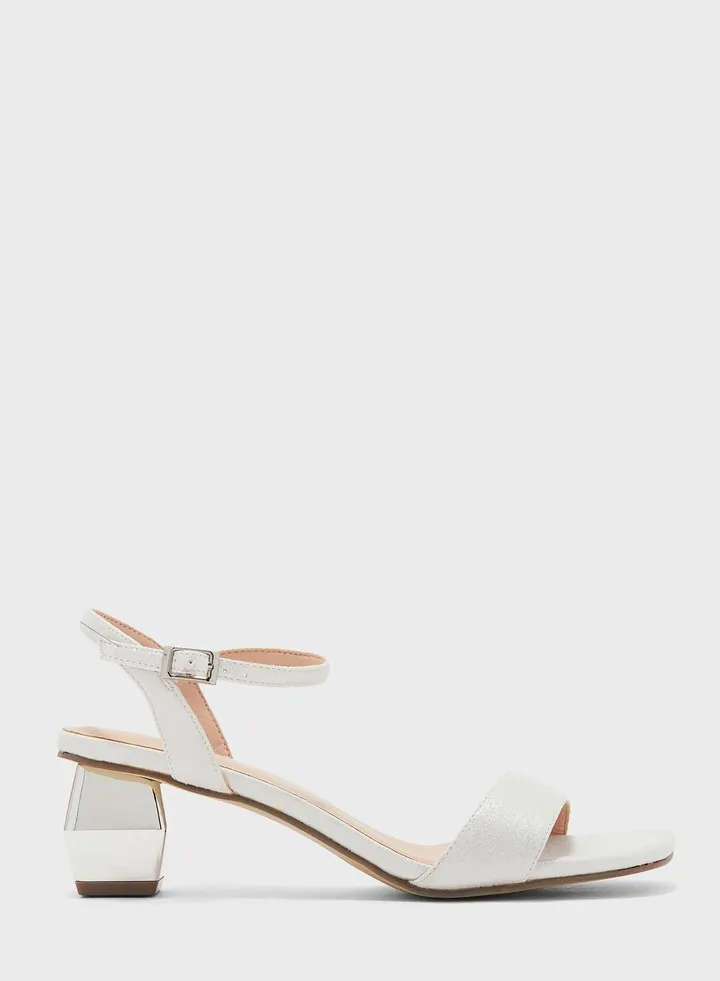 Open Toe Strap Heel Sandals