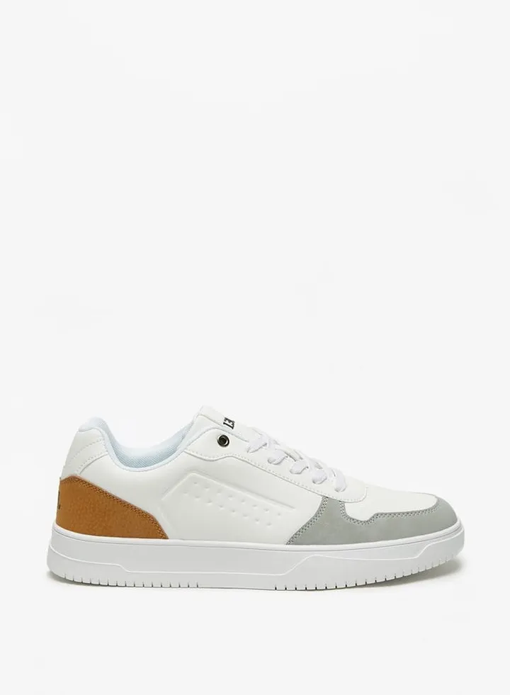 Men's Textured Casual Shoes Sneakers With Lace-Up Closure
