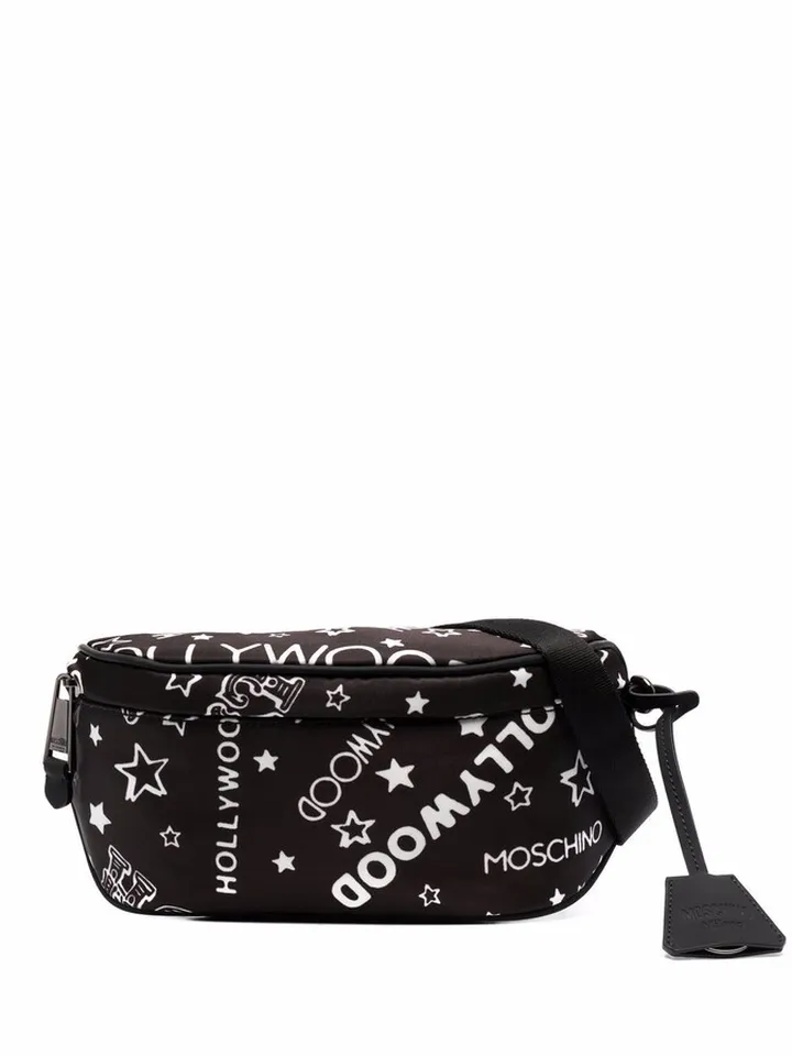 Hollywood-print belt bag