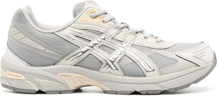 Panelled Lace-Up Low-Top Sneakers