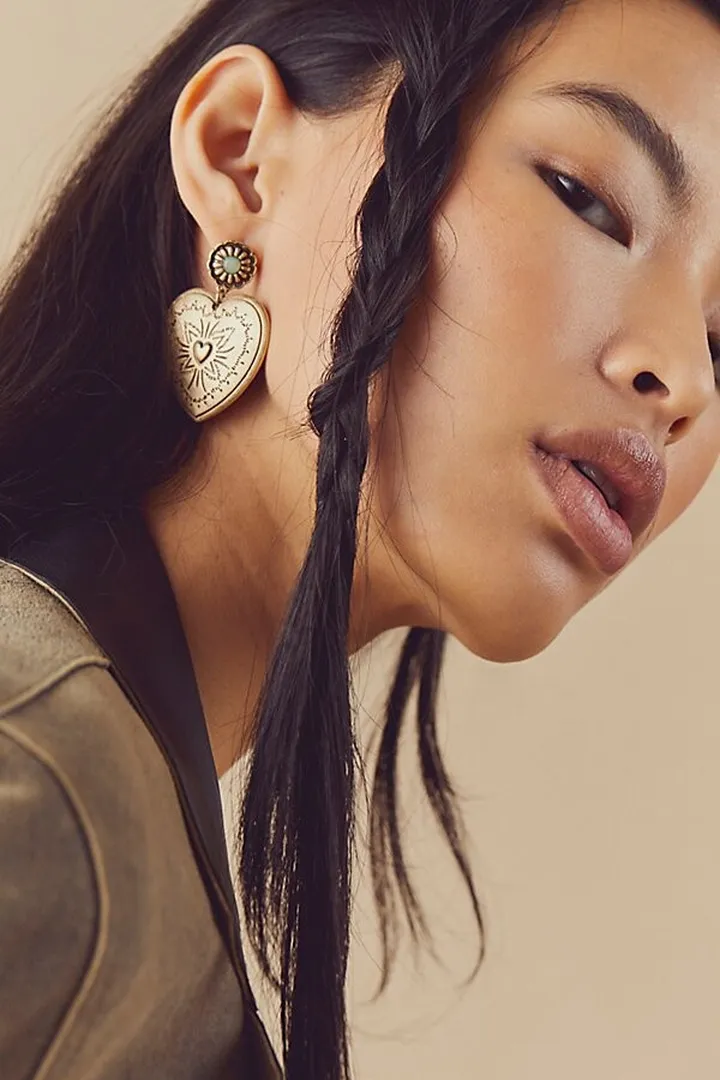 Heart Shaped Box Earrings by Free People