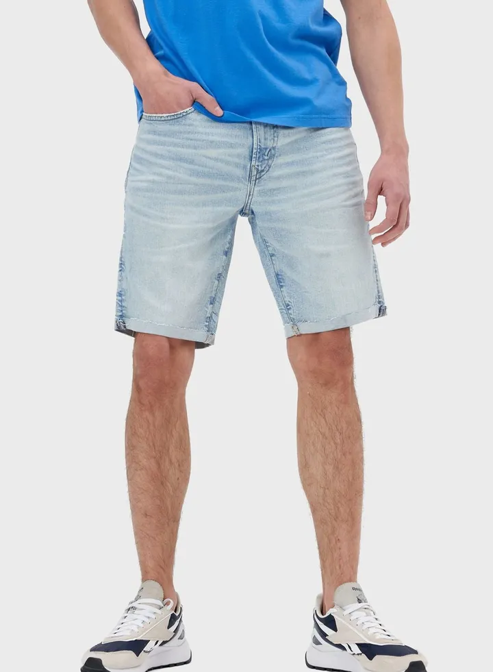 Light Wash Denim Shorts