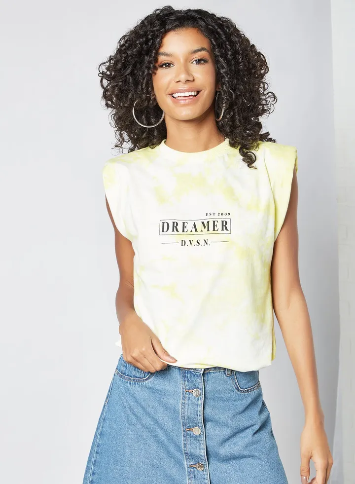 Tie Dye Print Top
