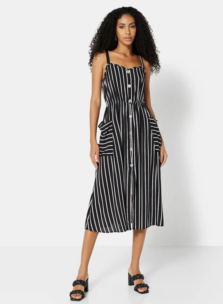 Striped Midi Dress