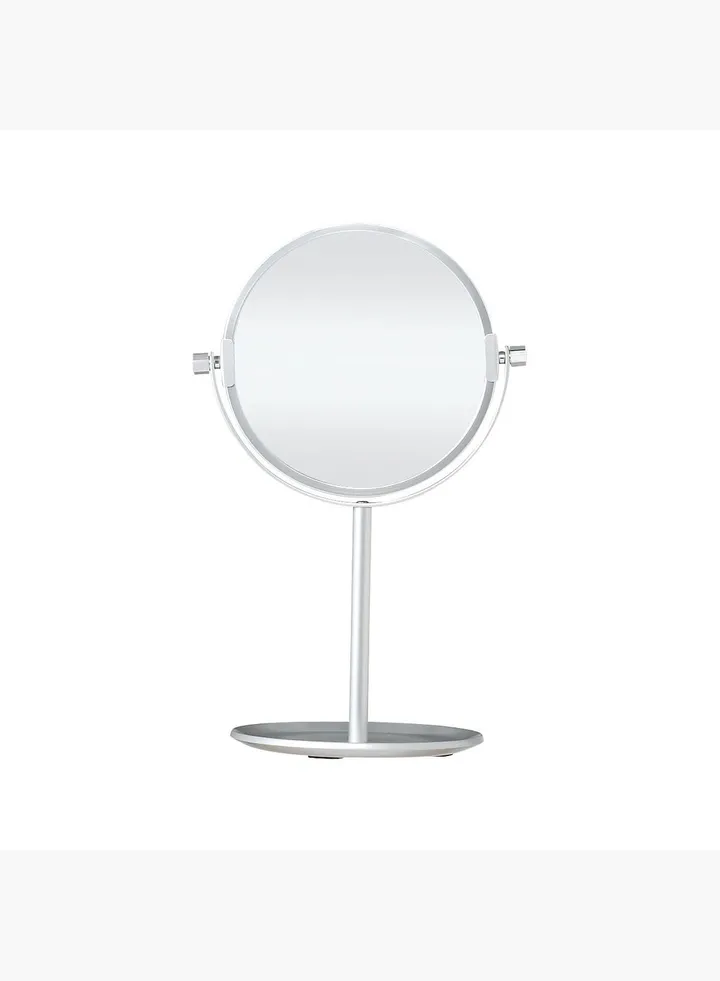 Aluminum Compact Mirror, W 17 x D 14 x H 27 cm, S, Silver