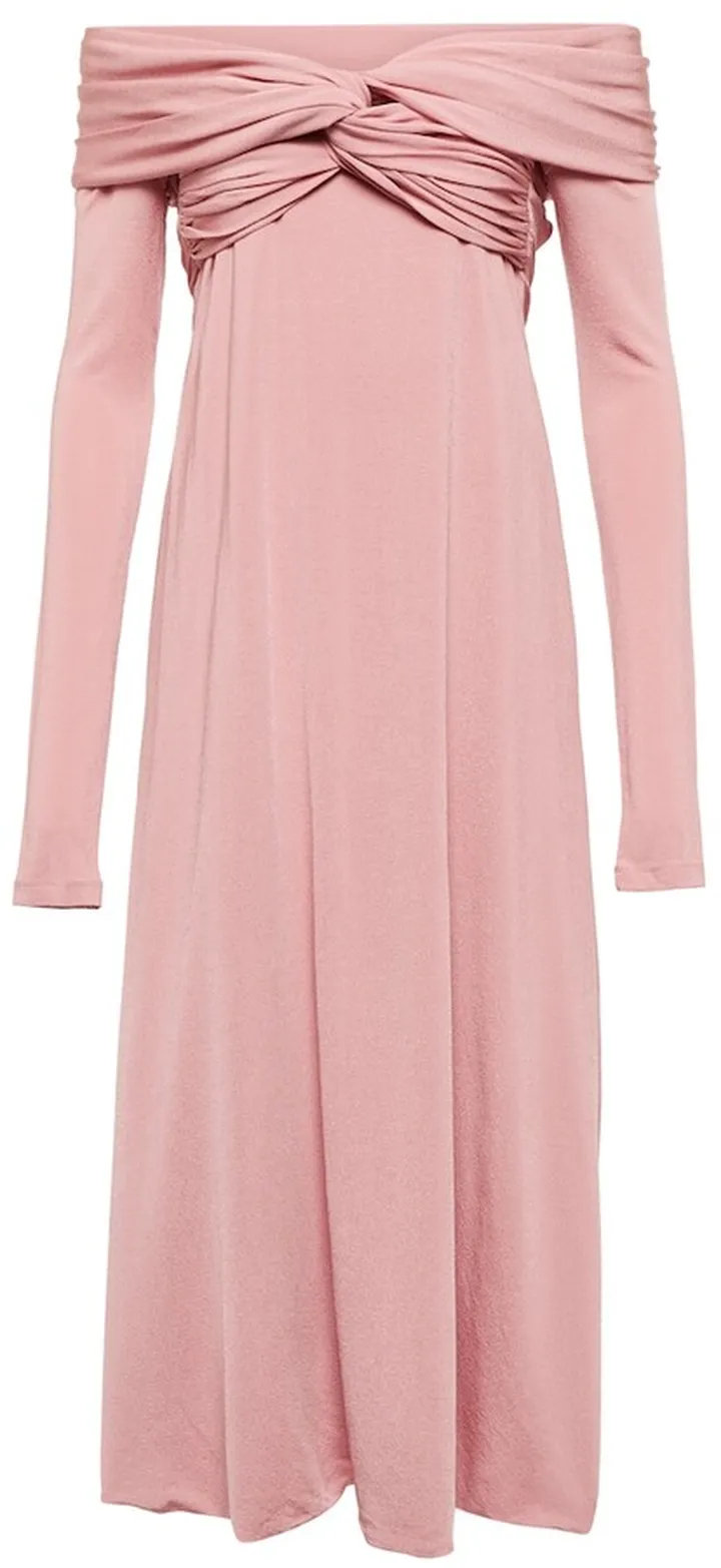 Cerna off-shoulder midi dress